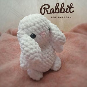 Gentle Rabbit Crochet Pattern | Plush Amigurumi Bunny | PDF Tutorial - Etsy Canada
