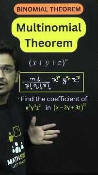 Multinomial Theorem | Short Notes #jee2025