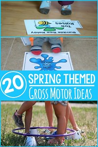 Spring Themed Gross Motor Ideas - 20  Ideas
