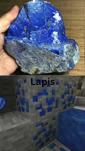 Minecraft ores vs real life ores! #minecraftvsreallife #minecraftore #minecraft