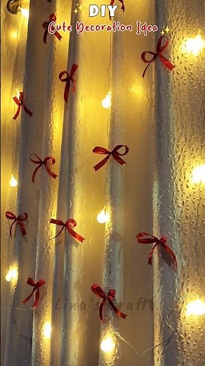 Diy Cute Decoration Idea With Ribbon |🫰❤️🎀✨️#shorts #diy #decoration #decor #handmade #craft