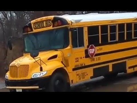 School bus start-up and drive - 2019 IC CE Cummins air brakes