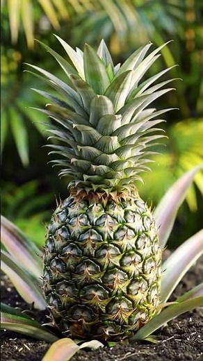 Epic Pineapple Growth Time-Lapse #gardening
