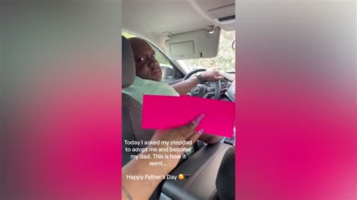 Stepdaughter plays card game with stepdad ahead of emotional adoption request