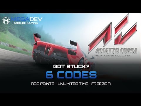 ASSETTO CORSA Cheats: Unlimited Time, Add Points, Freeze AI, ... | Trainer by MegaDev
