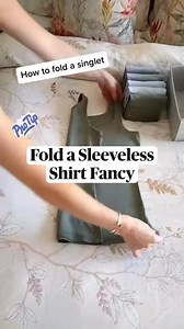 52K views · 683 reactions | Folding Sleeveless Shirt Fancy | How to Fold a Singlet #HowtoFold | How To Make | Facebook