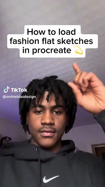 How to load our vector flat sketches in procreate! #procreate #fyp #fashiondesign #clothingbrand #procreatetutorial