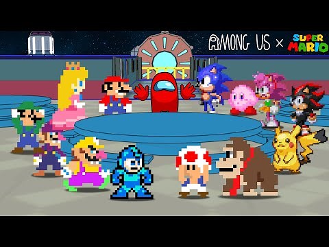 Among Us with Super Mario Bros. and All Game Characters | Mario Collection (ALL EPISODES)