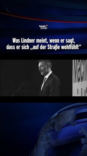 Lindner zurück "auf der Straße" | heute-show #shorts