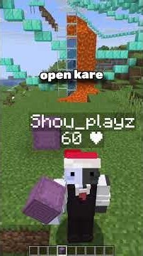 Shulker helps you build secret base #minecraft