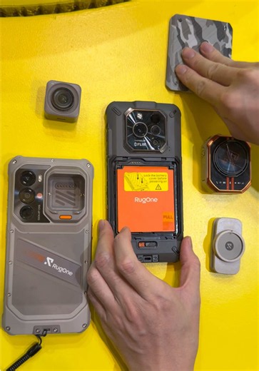 RugOne Xlink 7 walkie talkie meets the RugOne modular rugged phone family! @rugone.official #RugOne #Ulefone #rugonexsnap7pro