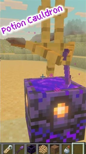 Minecraft Potion Cauldron - Build Hacks! #shorts
