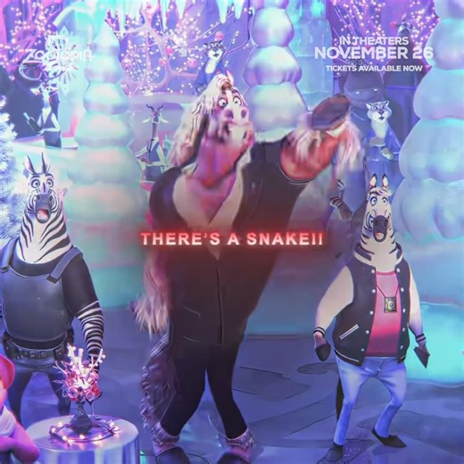 there's a SNAKEEEE #Zootopia2 is only in theaters November 26! 🎟️: link in bio @icyfrvst | Walt Disney Animation Studios