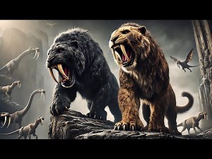 Woolly mammoth vs sabertooth tiger fighting who won ?🎚️🐠 #woollymammoth #sabertoothtiger #fight