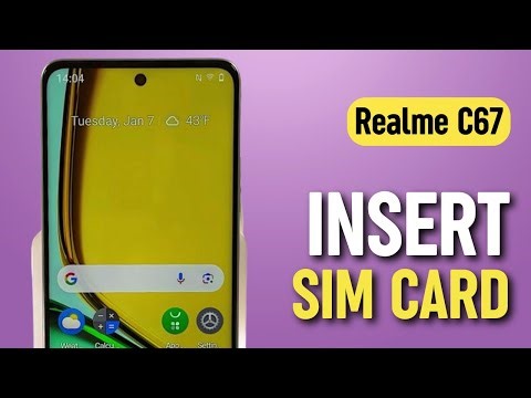 How to Insert Nano SIM Cards in Realme C67 (Dual SIM Setup)