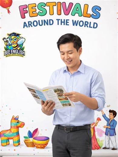 Part 1 Festivals around the world.#englishdaily #tiktokviral #beeenlish #fyp