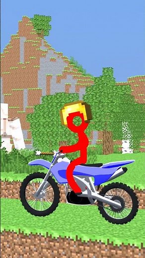 Minecraft Stickman Bike Animation 5 #minecraft #stickman #animation