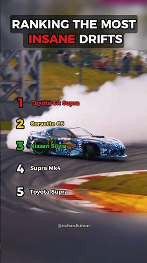 Ranking The MOST Insane Drifts