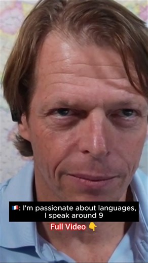 Dutch Polyglot Speaks 9 Languages 🗣️ #polyglot #languageskills #languagefluency #polyglotlife
