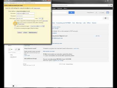 Setting up Gmail to send & receive mail from an AOL