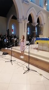 143K views · 10K reactions | Here's a clip of 11 year old Kira from Kyiv singing the Ukrainian National Anthem at the concert in Carrick Church on Friday. Kira and her mum moved in with us 6 weeks ago, at which point I became the number 2 musician in the Blake household. She has the double whammy of also having me as her teacher in Leitrim School. #SlavaUkraine | Mick Blake Music | Facebook