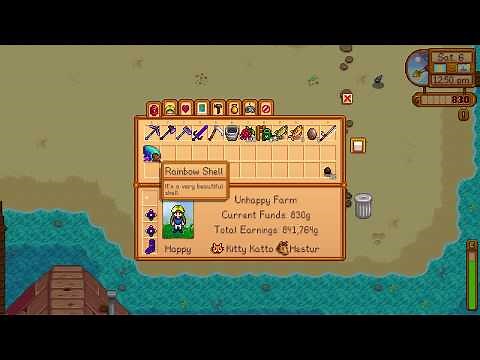 How to get RAINBOW SHELLS - Stardew Valley