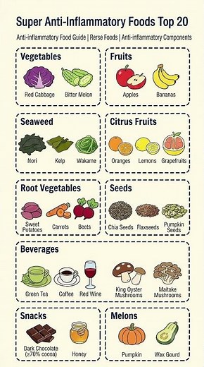 Top 20 Anti-Inflammatory Foods — Eat These Daily 🔥