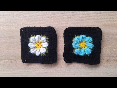 ✨️How to Crochet 3D Daisy Granny Squares Blanket Easy Full Tutorial for Beginners🧶