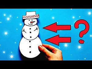 ☃️ New Year paper surprises in a snowman // how to do it yourself