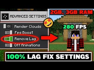 10 *SECRET* Tips To Reduce Lag in Minecraft Pe 🤩 || MCPE Lag Fix Settings || Nucklung Gaming