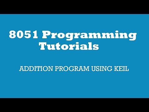 8051 Addition program Using keil
