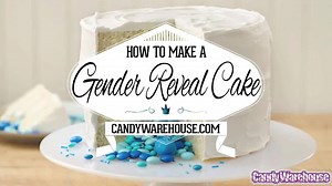 8.2K views · 131 reactions | In this video we show you how to make a “gender reveal” cake for your baby shower—or just for fun! | Candy Warehouse | Facebook
