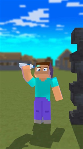 Never underestimate Steve! From 67 to 999K POWER 🤫 #minecraft