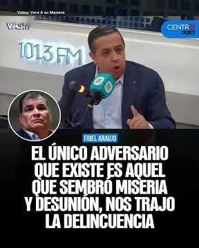 El único adversario que existe es aquel que sembró miseria y desunión, nos trajo la delincuencia