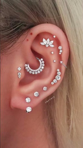 Unique Ear Stack Ideas | Silver Cartilage Piercings