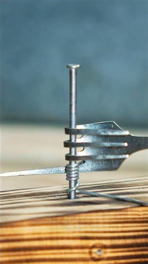 Genius Fork Hack: DIY Wire Winding Tool! #shorts #diy #lifehack