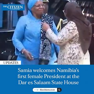 Tanzanian President Samia Suluhu Hassan welcomed Namibia’s President, Dr. Netumbo Nandi-Ndaitwah, to Dar es Salaam for a two-day official visit. The visit comes at the invitation of President Samia and underscores the rising prominence of women in African leadership, as both Tanzania and Namibia are currently led by female presidents. | The Citizen