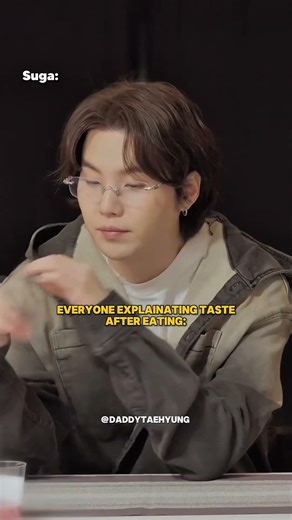 Everyone giving explaination about taste but jhope with his reactions 😂😂