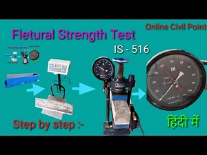 Flexural strength test of concrete