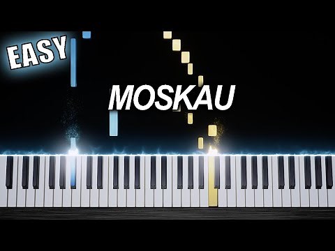 MOSKAU - EASY Piano Tutorial by PlutaX