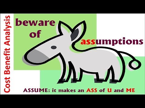 Cost Benefit Analysis - Assumptions