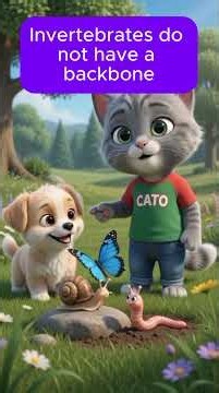 Vertebrates vs Invertebrates by CATO | CATO Explains Animal Groups #cat #cato #shorts