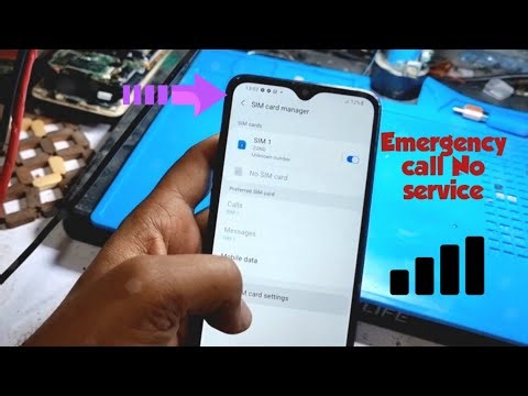 samsung A10s emergency call only/No service solution/ any android No service or emergency call
