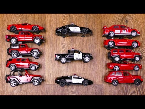 Koleski Realistic diecast model cars Police Long Video #14 collection