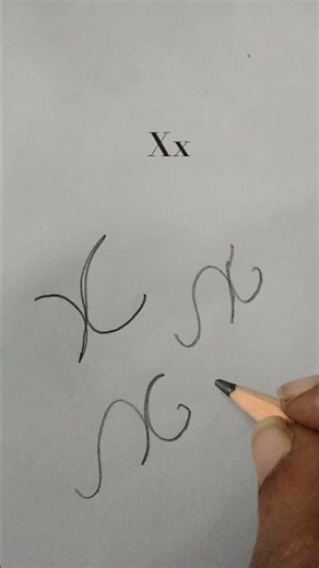 beginners Learn how to write cursive Letter X x #beginners #handwriting #art #wordforbeginners