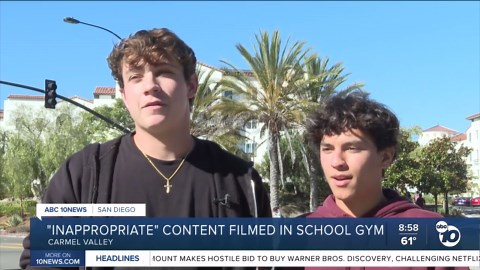 Twitch streamer films 'inappropriate' content in high school gym