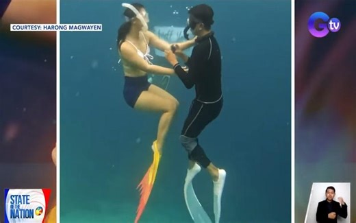 Underwater marriage proposal: She said 'yes,' then excited fiance accidentally drops ring