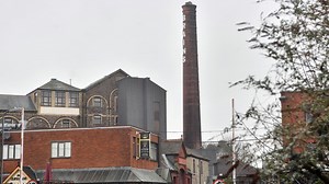 Cardiff's once landmark Brains tower now completely hidden amongst high rise tower blocks