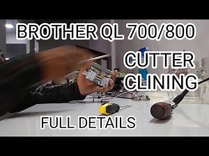 brother ql 700 label printer / brother QL700 label printer cutter cleaning. #printer #video #brother