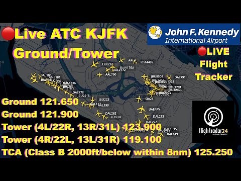 🔴Live ATC KJFK Ground/Tower Real-Time Updates | Delays | Flight Tracker JFK Airport Radio Oct 30-2